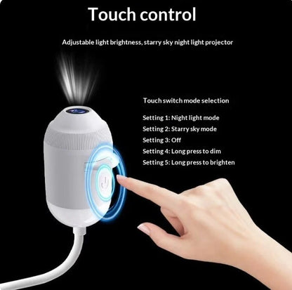 Interior Atmosphere LED Lamp Ambient USB Star Light Auto Roof Projector