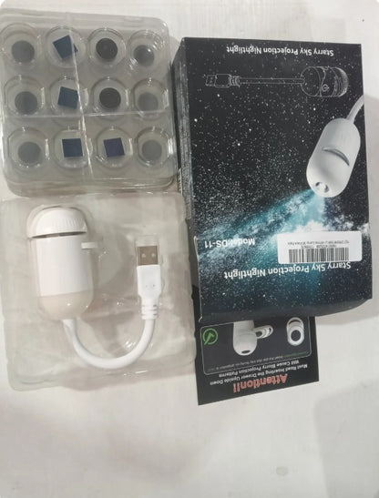 Interior Atmosphere LED Lamp Ambient USB Star Light Auto Roof Projector